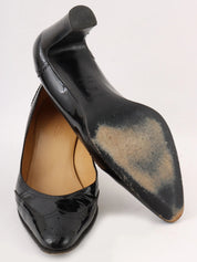 ステッチデザインパンプス ブラック