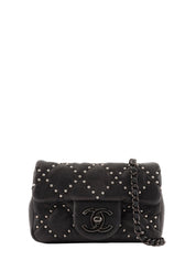 2014 Studded CC Turnlock Chain Bag Mini Black