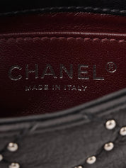 2014 Studded CC Turnlock Chain Bag Mini Black