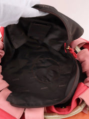 Nappa Aire handbag in orange, pink, and metallic gold