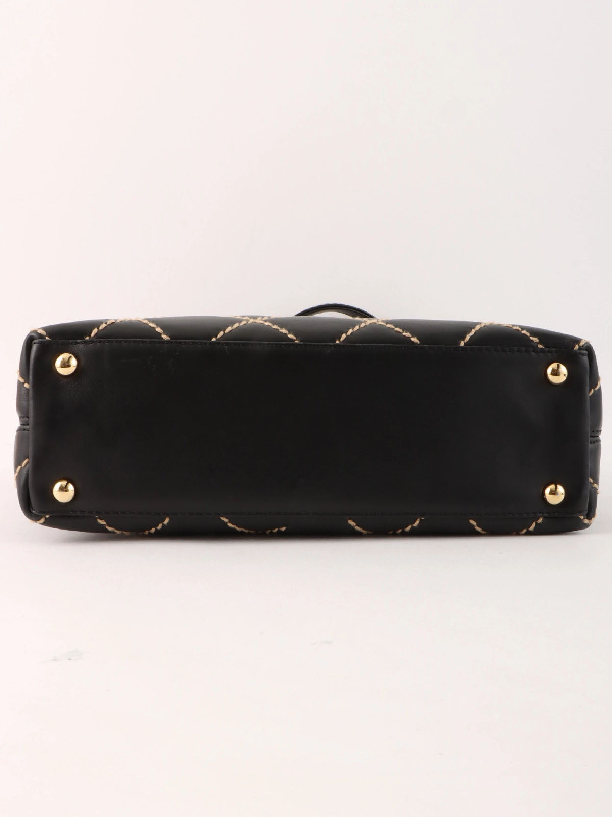 2001 Wild Stitch CC Plate Tote Bag, Black