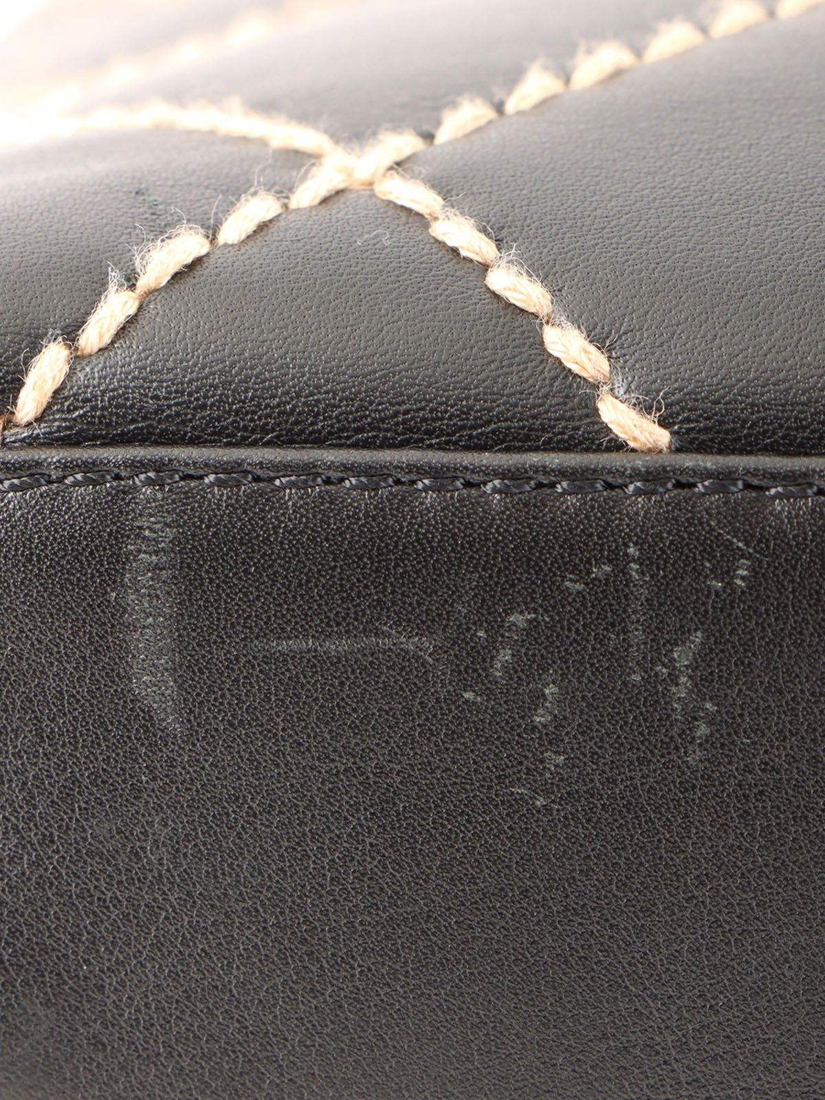 2001 Wild Stitch CC Plate Tote Bag, Black