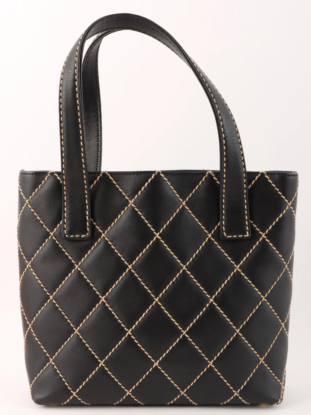 2001 Wild Stitch CC Plate Tote Bag, Black