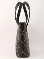 2001 Wild Stitch CC Plate Tote Bag, Black
