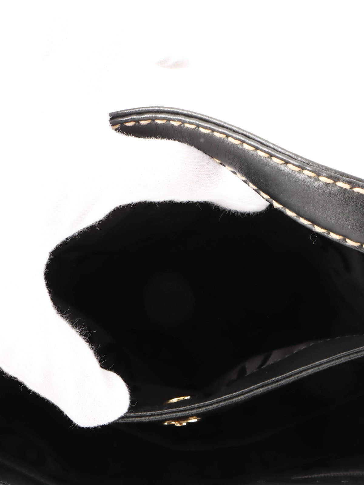 2001 Wild Stitch CC Plate Tote Bag, Black