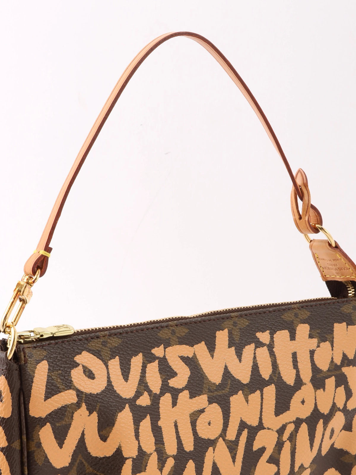 2001 Canvas Monogram Graffiti Pochette Accessoires Brown/Orange