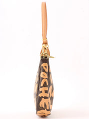 2001 Canvas Monogram Graffiti Pochette Accessoires Brown/Orange