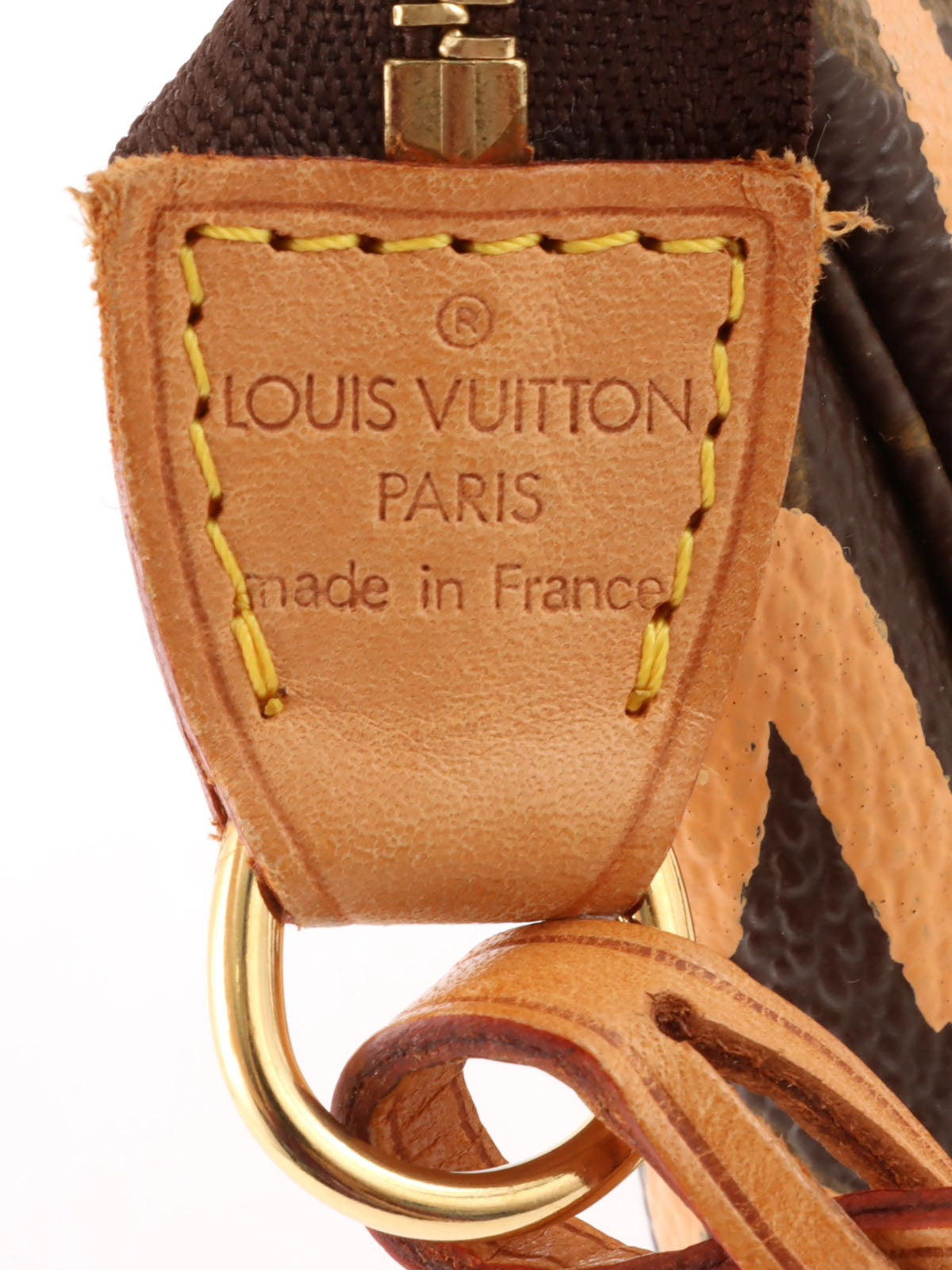 2001 Canvas Monogram Graffiti Pochette Accessoires Brown/Orange