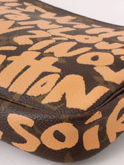 2001 Canvas Monogram Graffiti Pochette Accessoires Brown/Orange