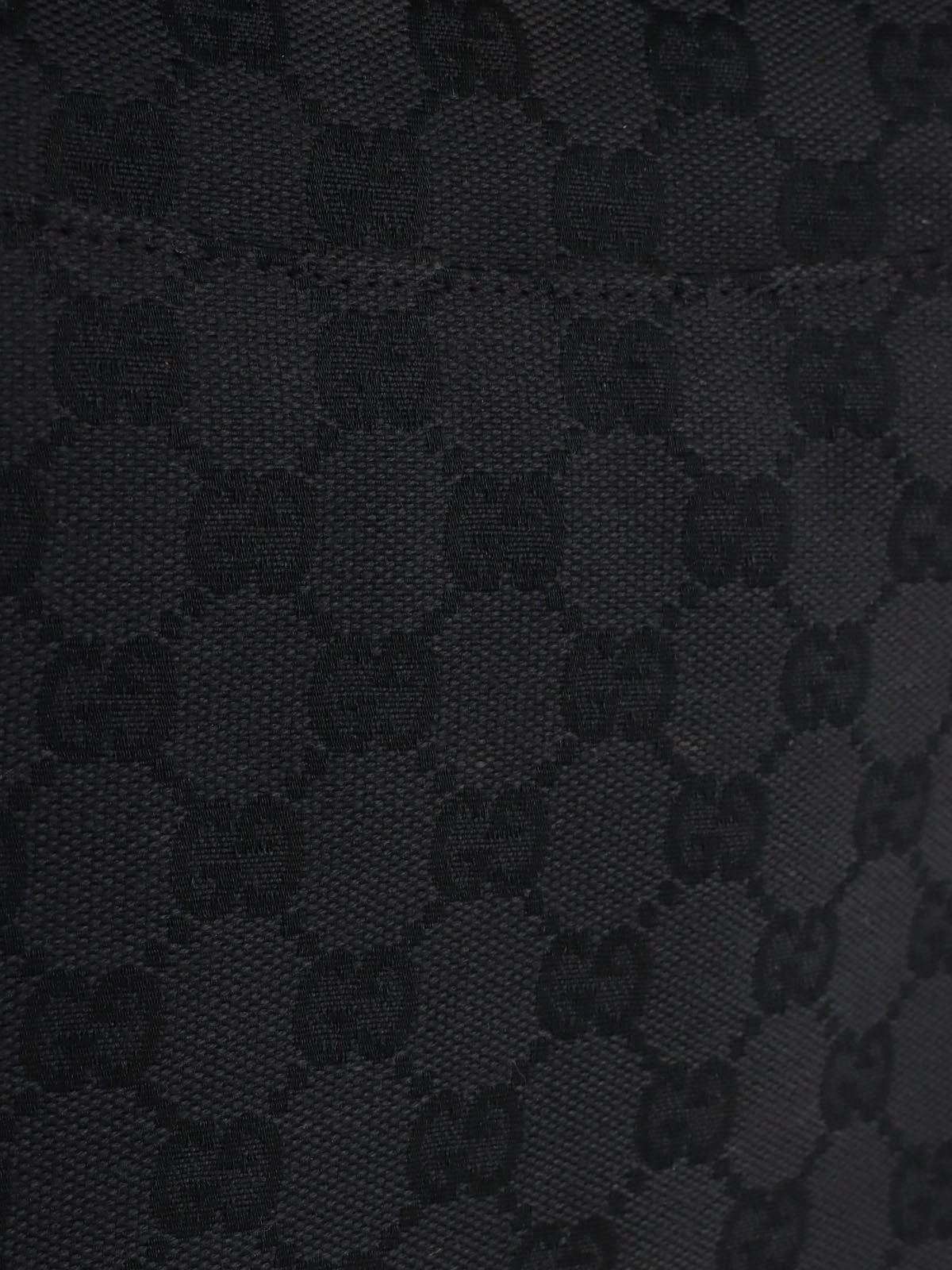 キャンバスGGパターンホースビットプレートショルダーバッグ　ブラック