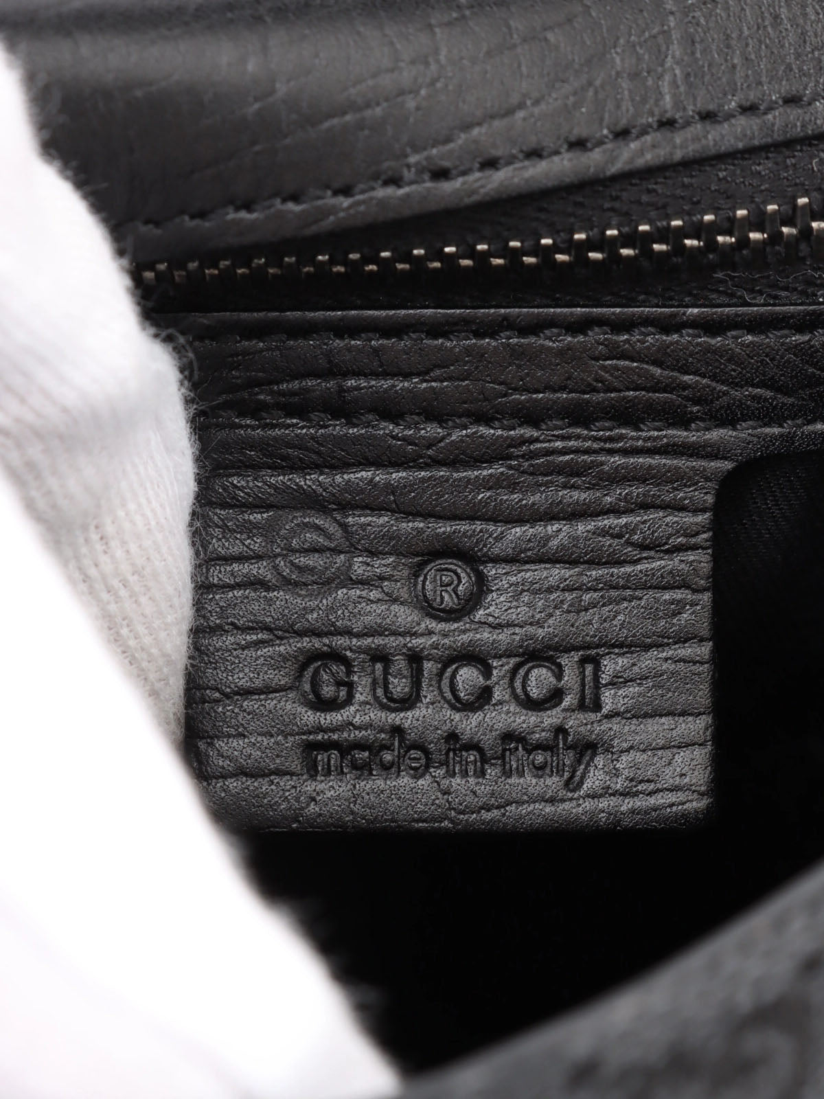 キャンバスGGパターンホースビットプレートショルダーバッグ　ブラック