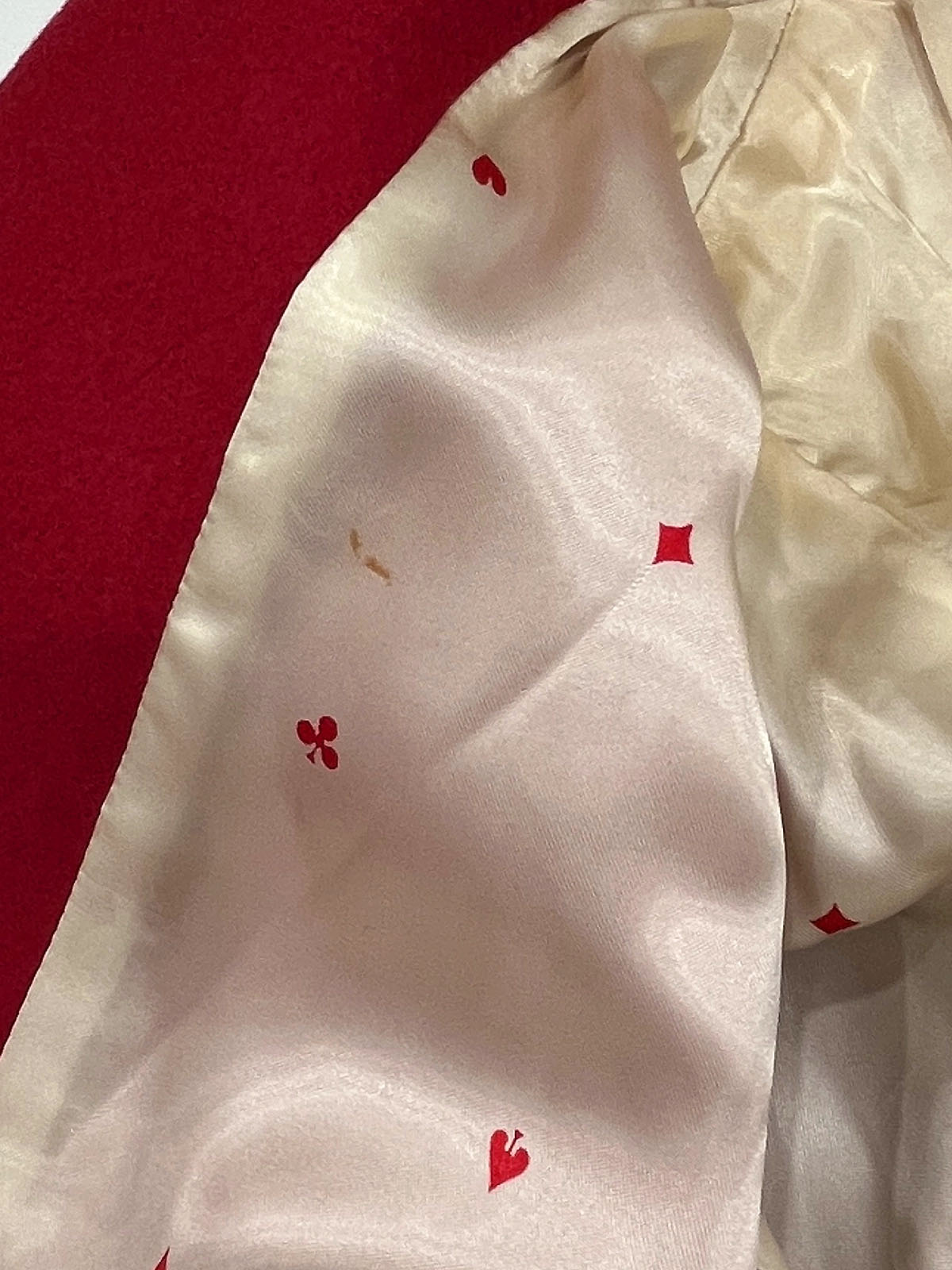 ウールダブルブレストジャケット　レッド