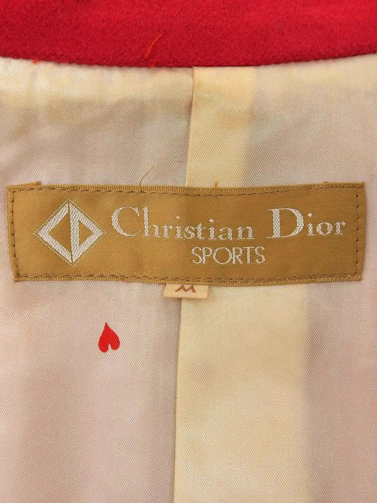 ウールダブルブレストジャケット　レッド