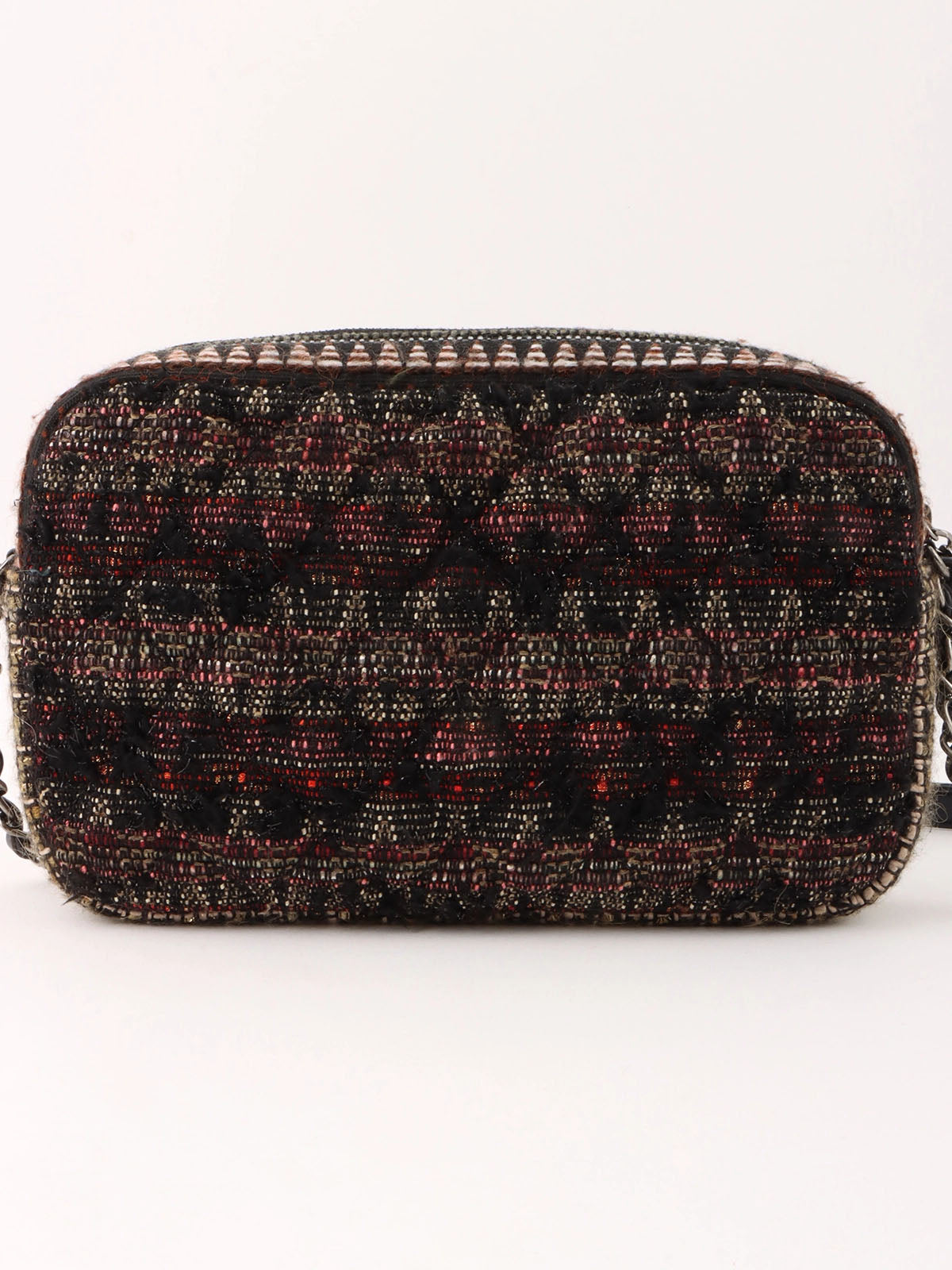2014 tweed CC mark star chain shoulder bag, multicolor