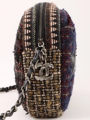 2014 tweed CC mark star chain shoulder bag, multicolor