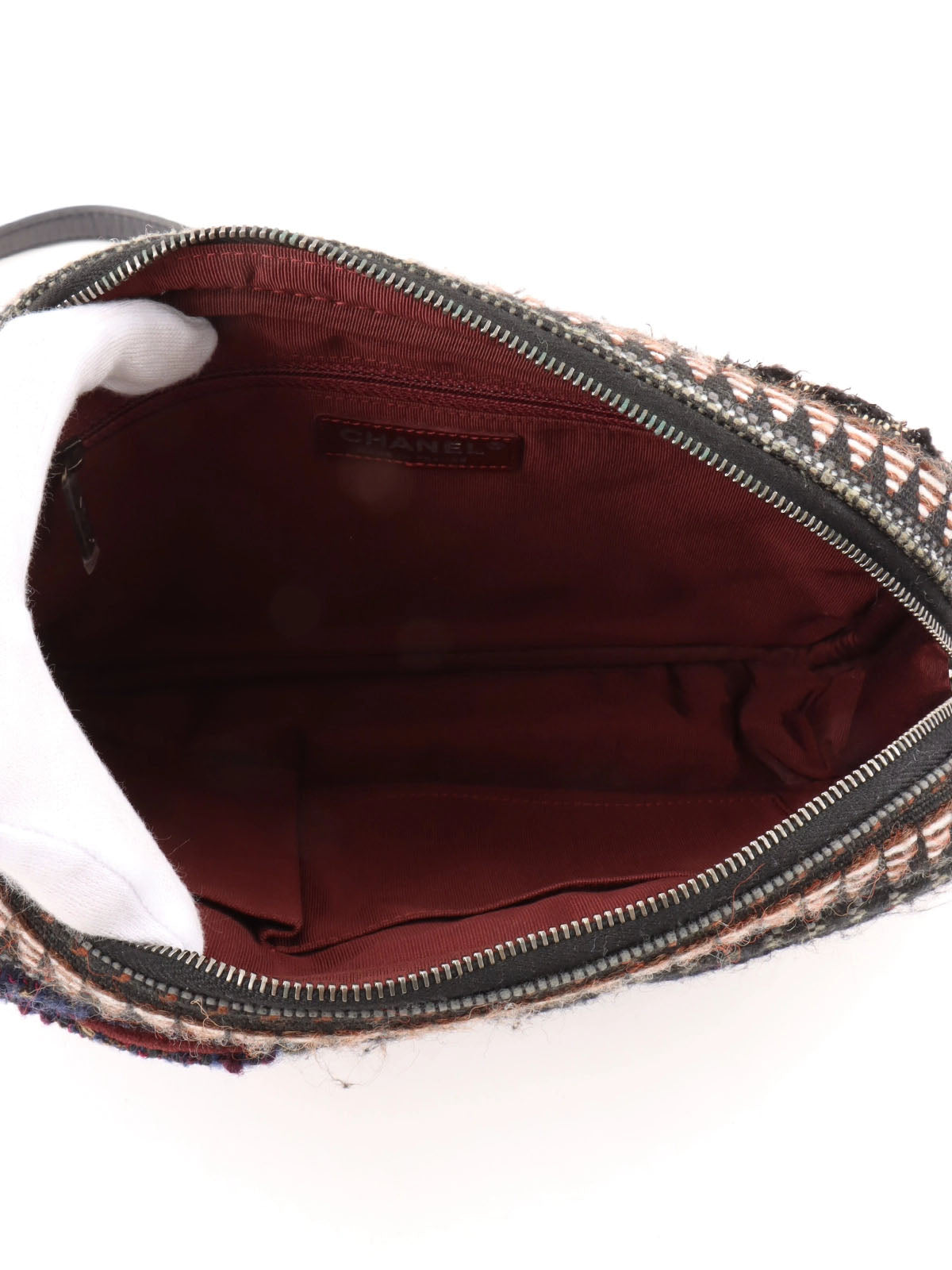 2014 tweed CC mark star chain shoulder bag, multicolor