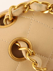 1995 Classic Flap Chain Bag 25cm Beige