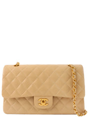 1995 Classic Flap Chain Bag 25cm Beige