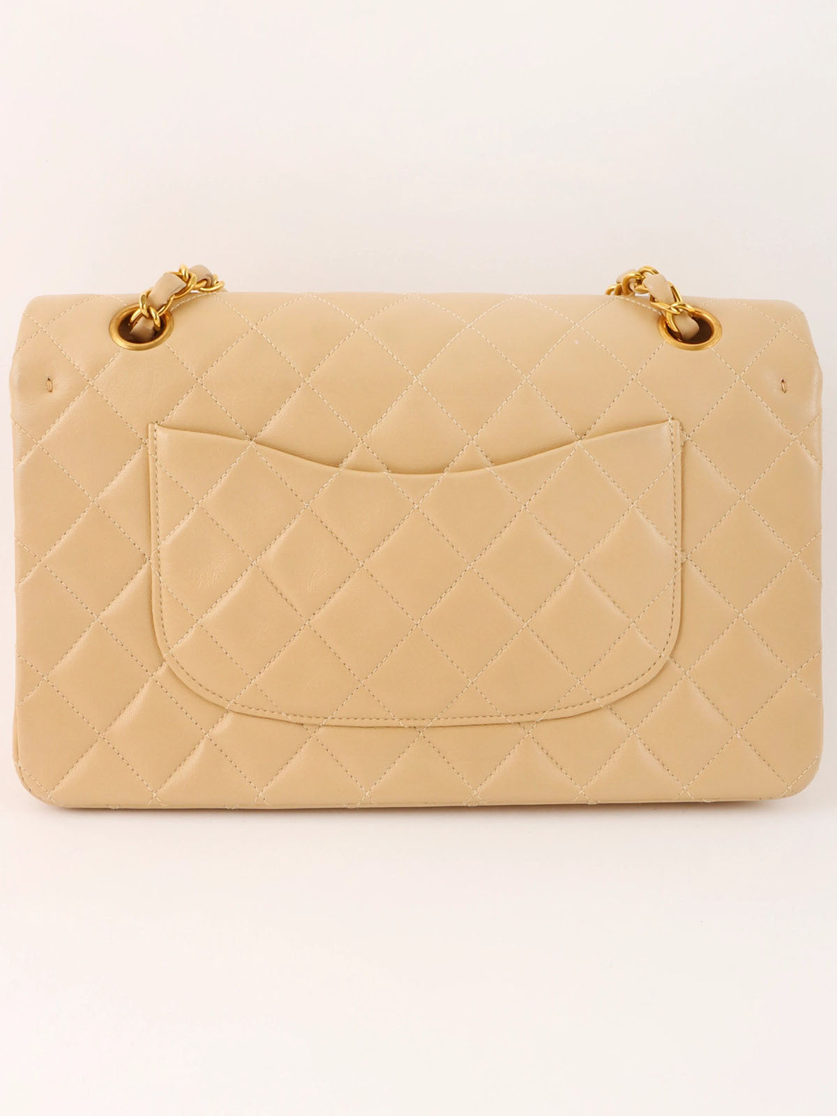 1995年頃製　クラシックフラップチェーンバッグ25cm　ベージュ