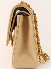 1995 Classic Flap Chain Bag 25cm Beige