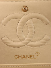 1995 Classic Flap Chain Bag 25cm Beige