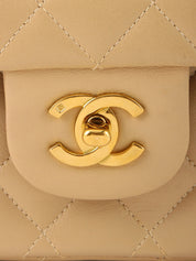 1995 Classic Flap Chain Bag 25cm Beige