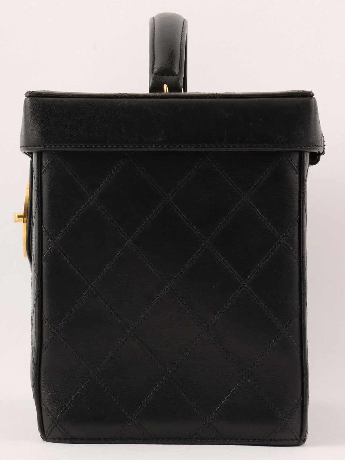 1995 Bicolor Stitch CC Turnlock 2-Way Vanity Set in Black