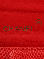 1985-1990 Lizard CC Mark Plate Shoulder Bag Red