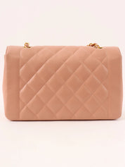 1995 Diana Flap Chain Bag, 25cm, Pink, Caviar Skin