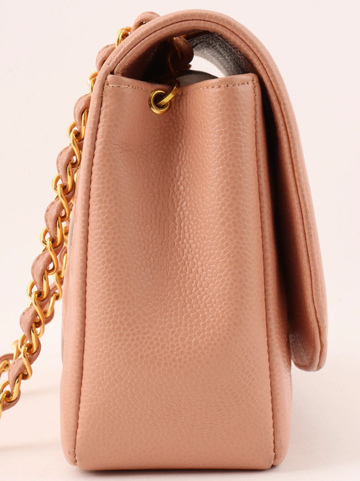 1995 Diana Flap Chain Bag, 25cm, Pink, Caviar Skin