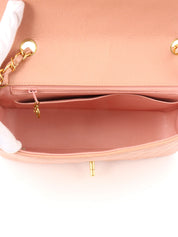 1995 Diana Flap Chain Bag, 25cm, Pink, Caviar Skin