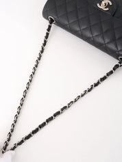 2007 East West Caviar Skin Chain Bag in Black
