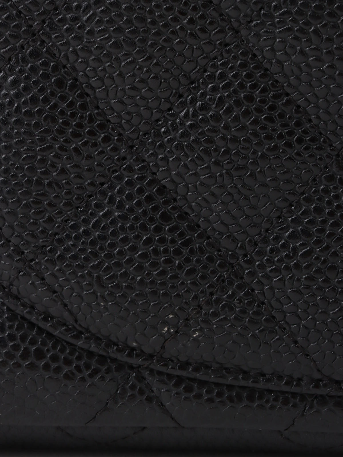 2007 East West Caviar Skin Chain Bag in Black