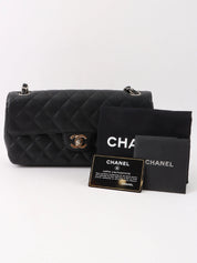2007 East West Caviar Skin Chain Bag in Black
