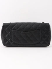 2007 East West Caviar Skin Chain Bag in Black