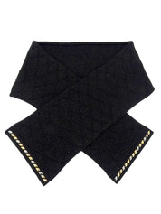Studded Glitter Scarf Black