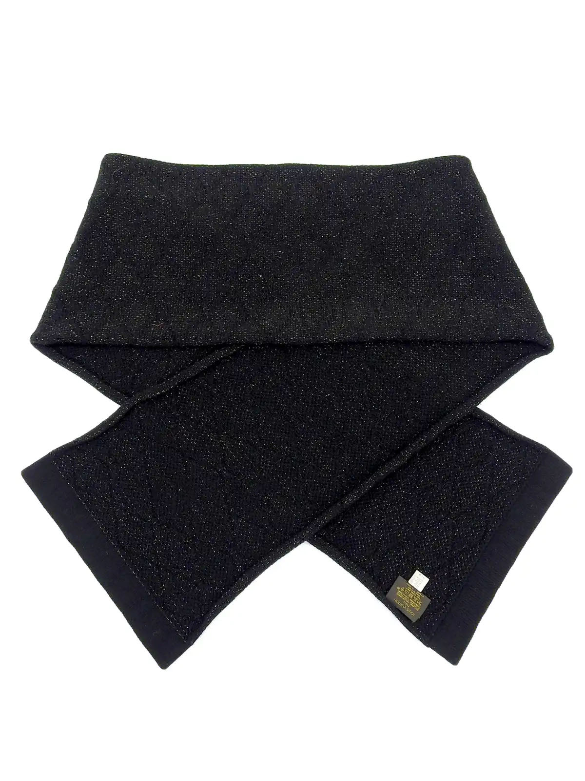 Studded Glitter Scarf Black