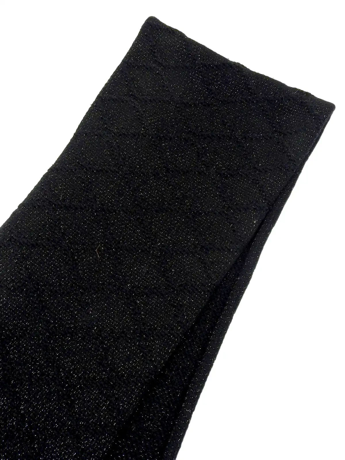 Studded Glitter Scarf Black