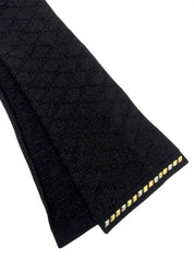 Studded Glitter Scarf Black