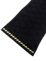 Studded Glitter Scarf Black