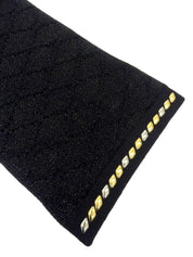 Studded Glitter Scarf Black