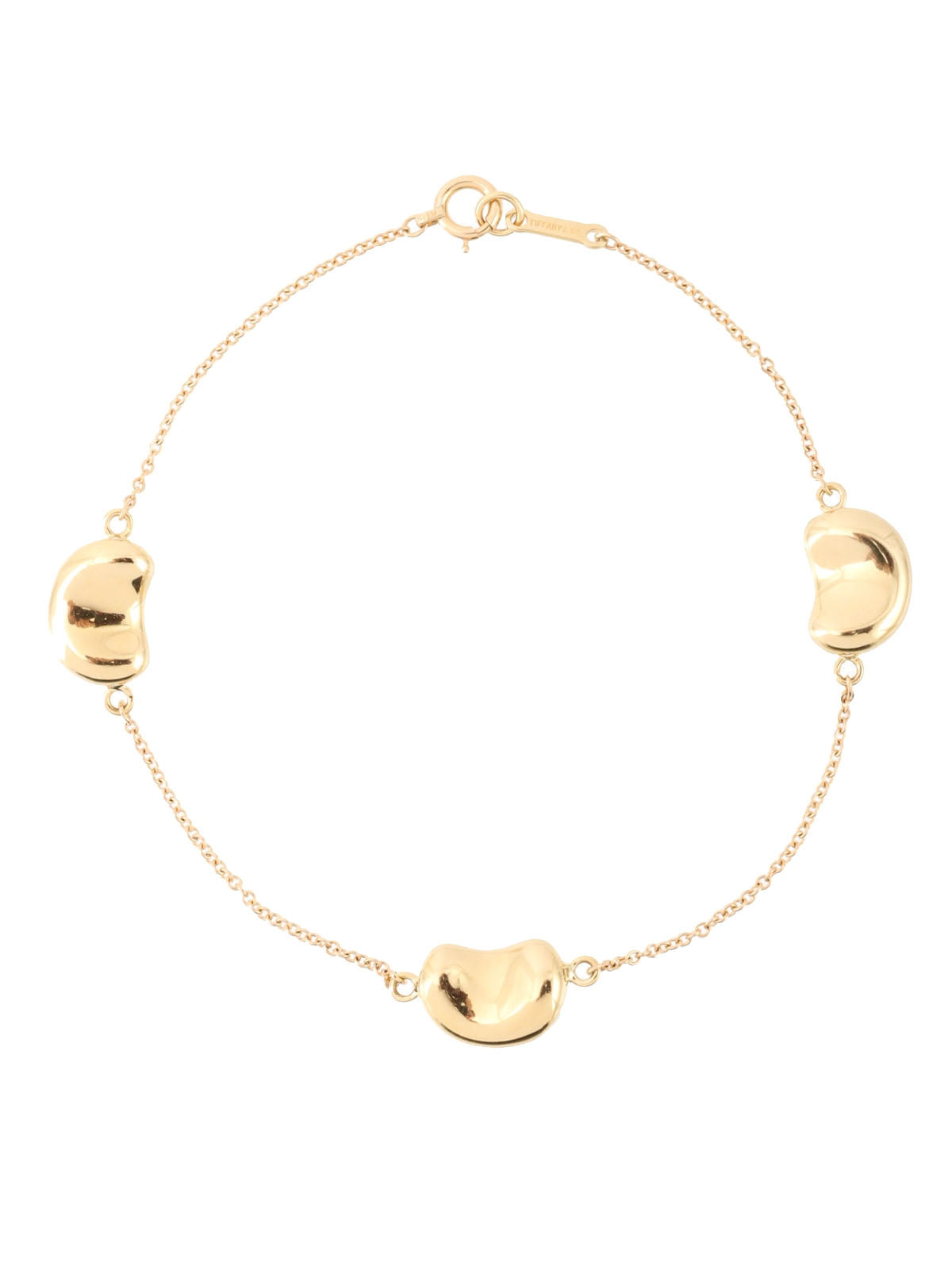 18Kビーンズブレスレット ゴールド