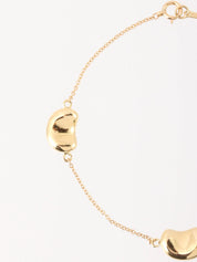 18Kビーンズブレスレット ゴールド