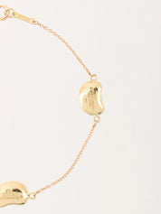 18K Gold Bean Bracelet