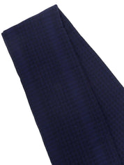 Houndstooth pattern cashmere stole in navy/black