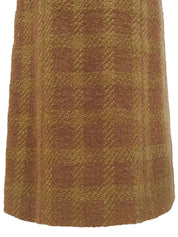 1996 Tweed Check Pattern Dress, Brown