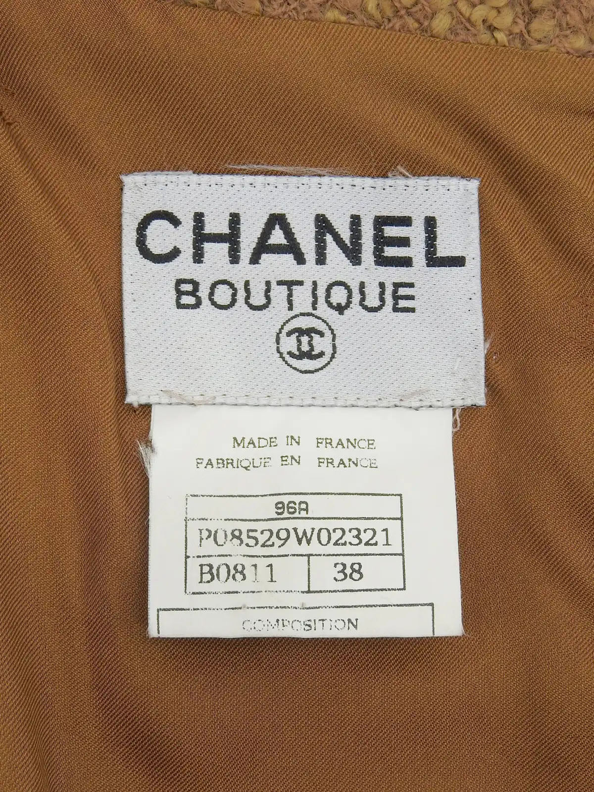 1996年製 ツイードチェックパターンワンピース ブラウン