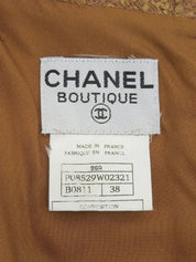 1996年製 ツイードチェックパターンワンピース ブラウン