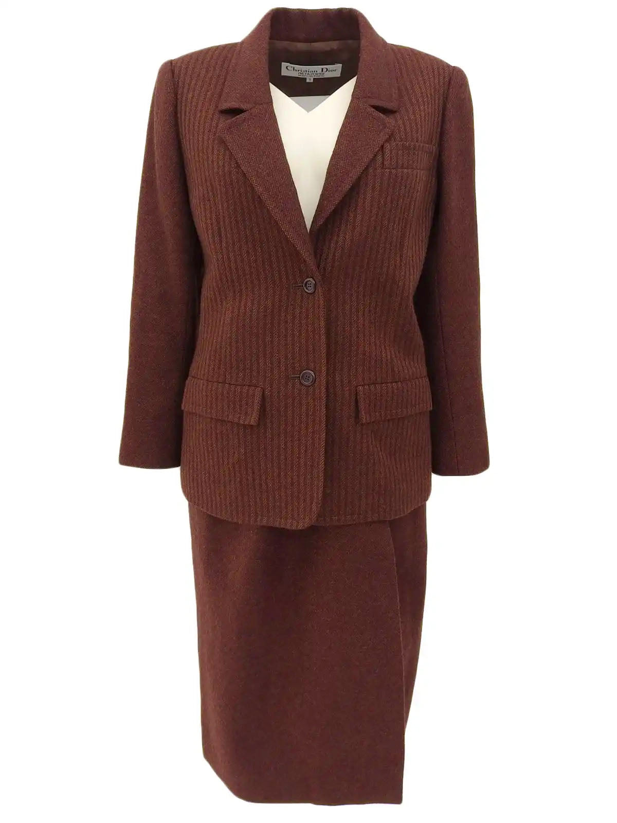 棕色羊毛条纹图案