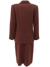 棕色羊毛条纹图案